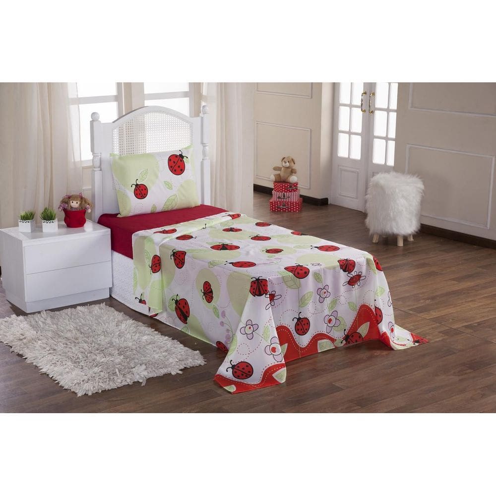 Jogo Lençol Solteiro Infantil 03 Peças