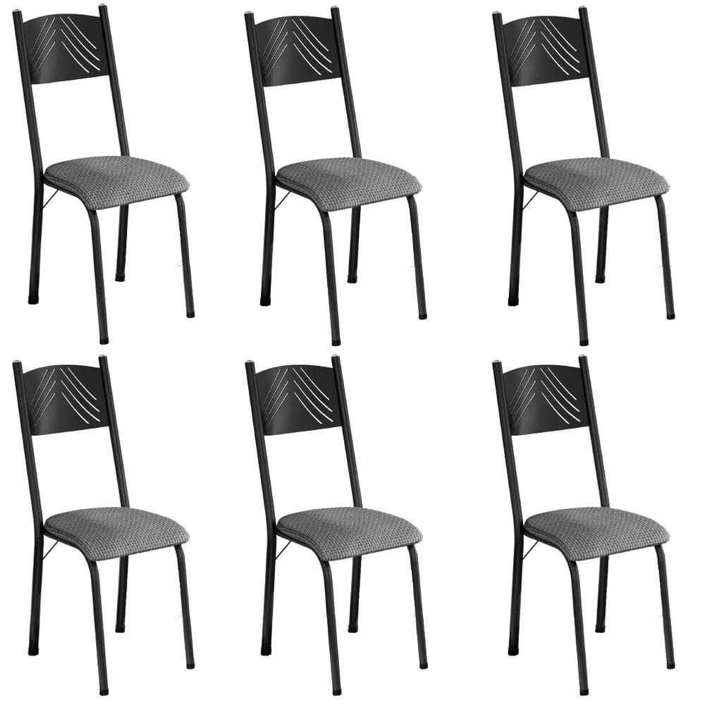 Conjunto Com 6 Cadeiras Liz Artefamol