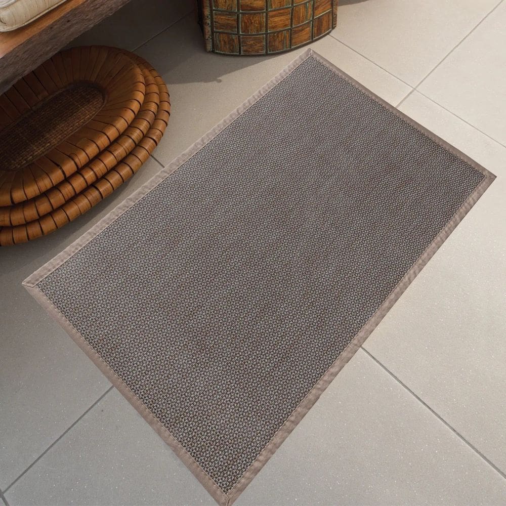 Tapete Pratik Sala Antiderrapante 100x140cm - Jolitex - Areia