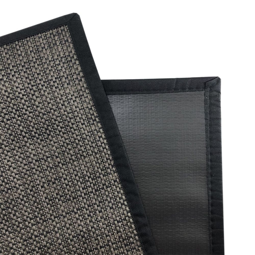 Jogo 1 Tapete Pratik 45x120 e 1 Tapete Pratik 60x180 Preto - Jolitex