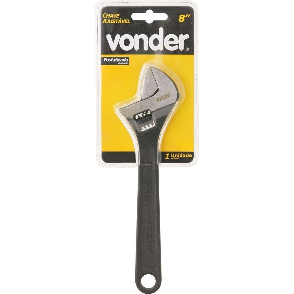 Chave Inglesa Ajustável 18`` Aço Carbono Fosfatizada Vonder