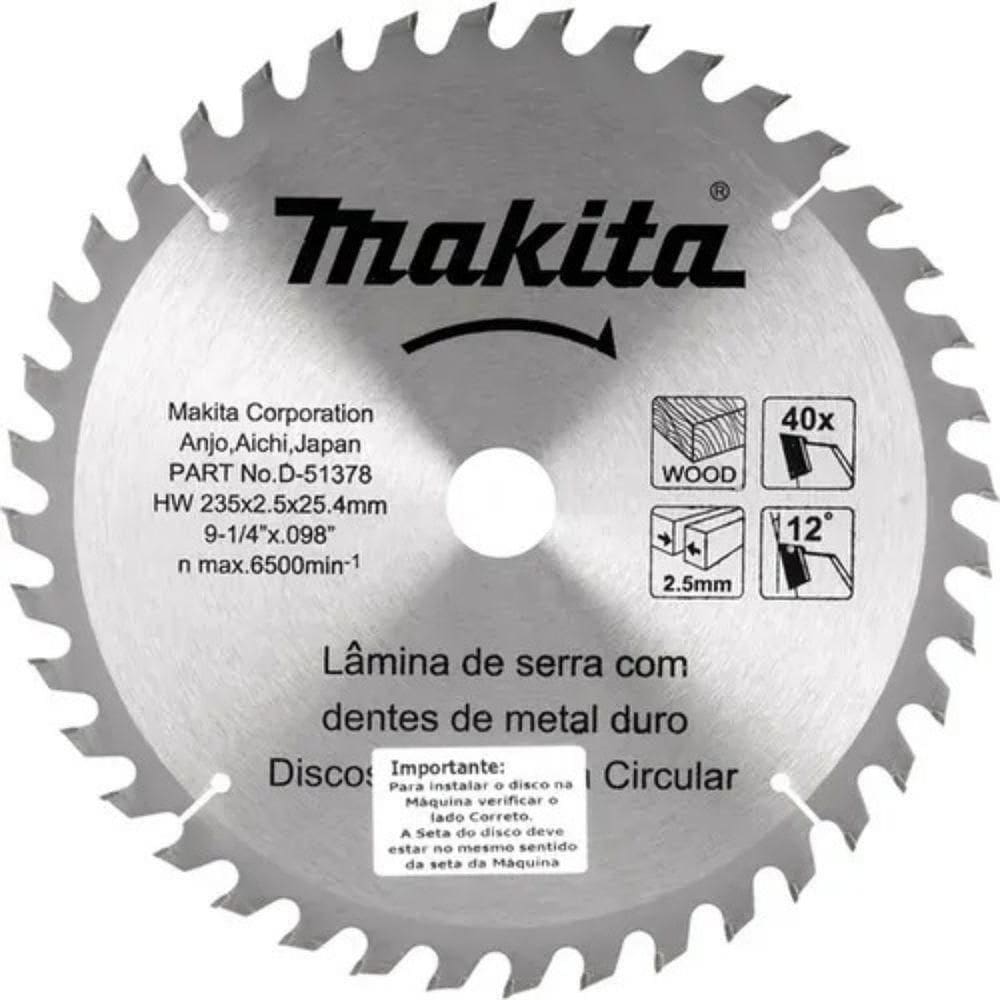 Laminas De Serra Tct 235x25,4mm 40dentes