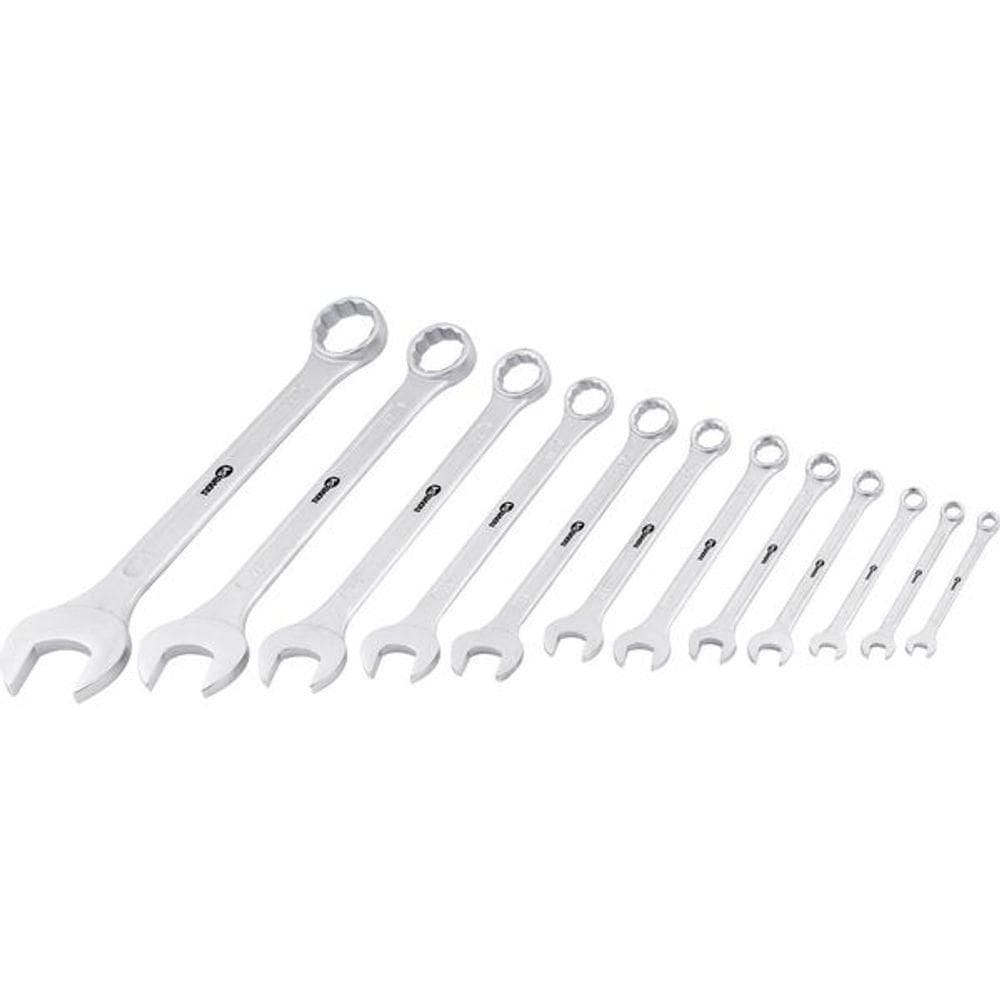 Jogo Chave Combinada 6-32mm Aço Carbono Com 12 Peças Suporte