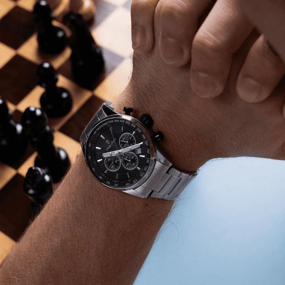 Relógio Masculino Hazard Steel Silver Black | Casas Bahia