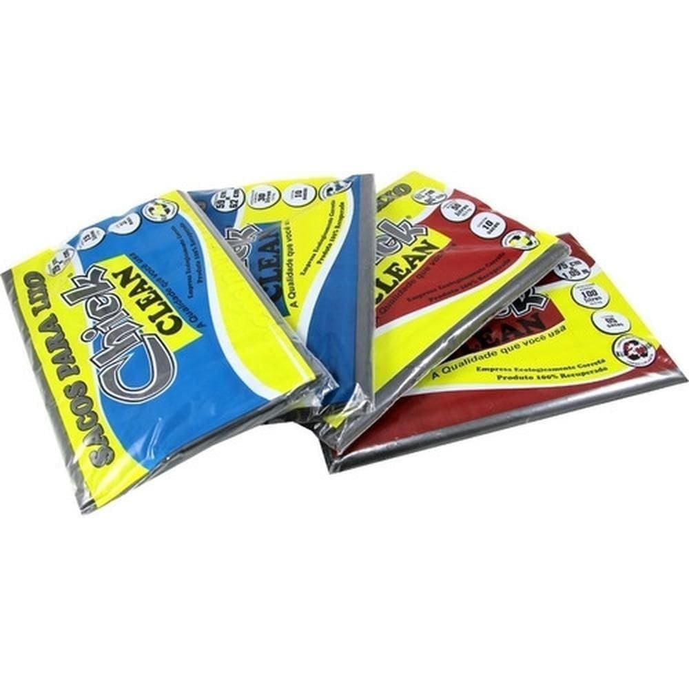 Saco P- Lixo 100 Litros - 30 Unidades - 6 Pacotes