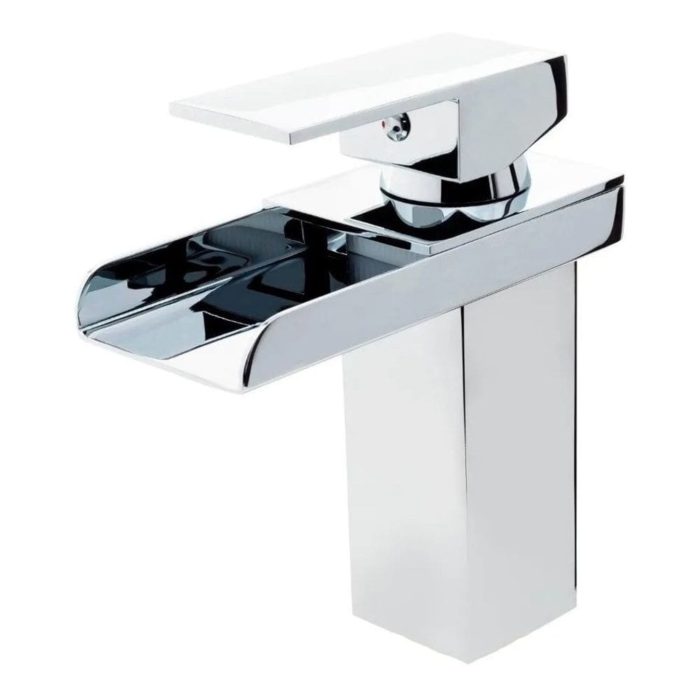 Torneira Monocomando Cascata Quadrada Bica Baixa