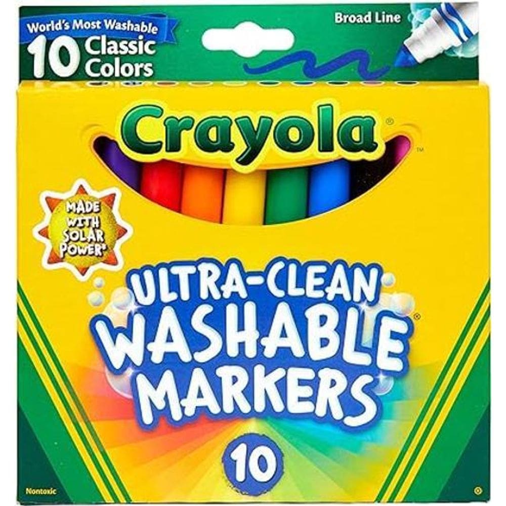 Canetinhas Crayola Ultra-Clean 10 Cores Ponta Grossa
