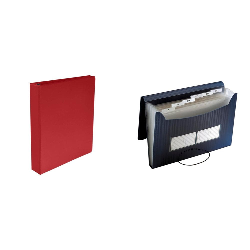 Kit combinado de fichário e lima de polipropileno redondo Casafoyer