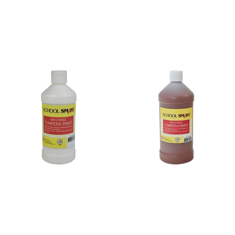 Kit de pintura Casafoyer Lavável Tempera Branco 473mL e Marrom 946ml