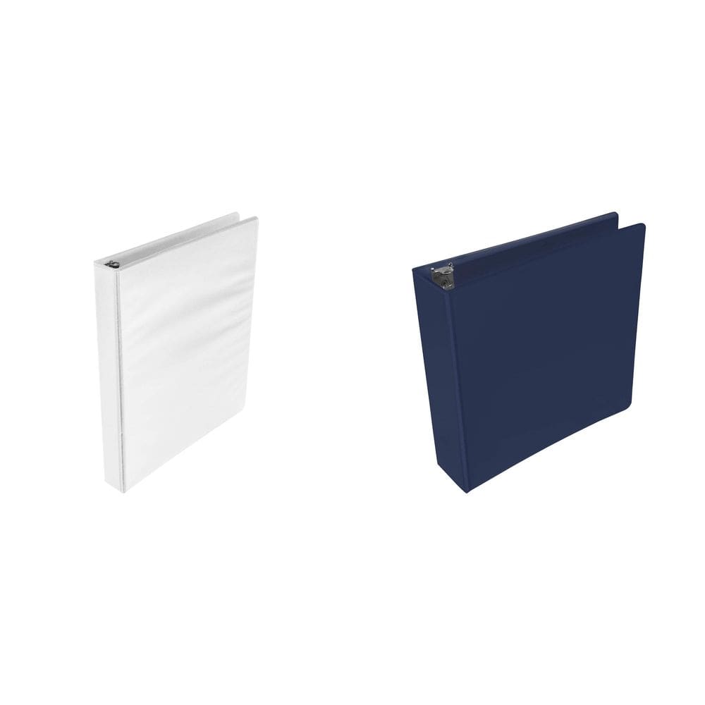Kit combinado de fichário Casafoyer Round Ring View Binder de 1 polegada