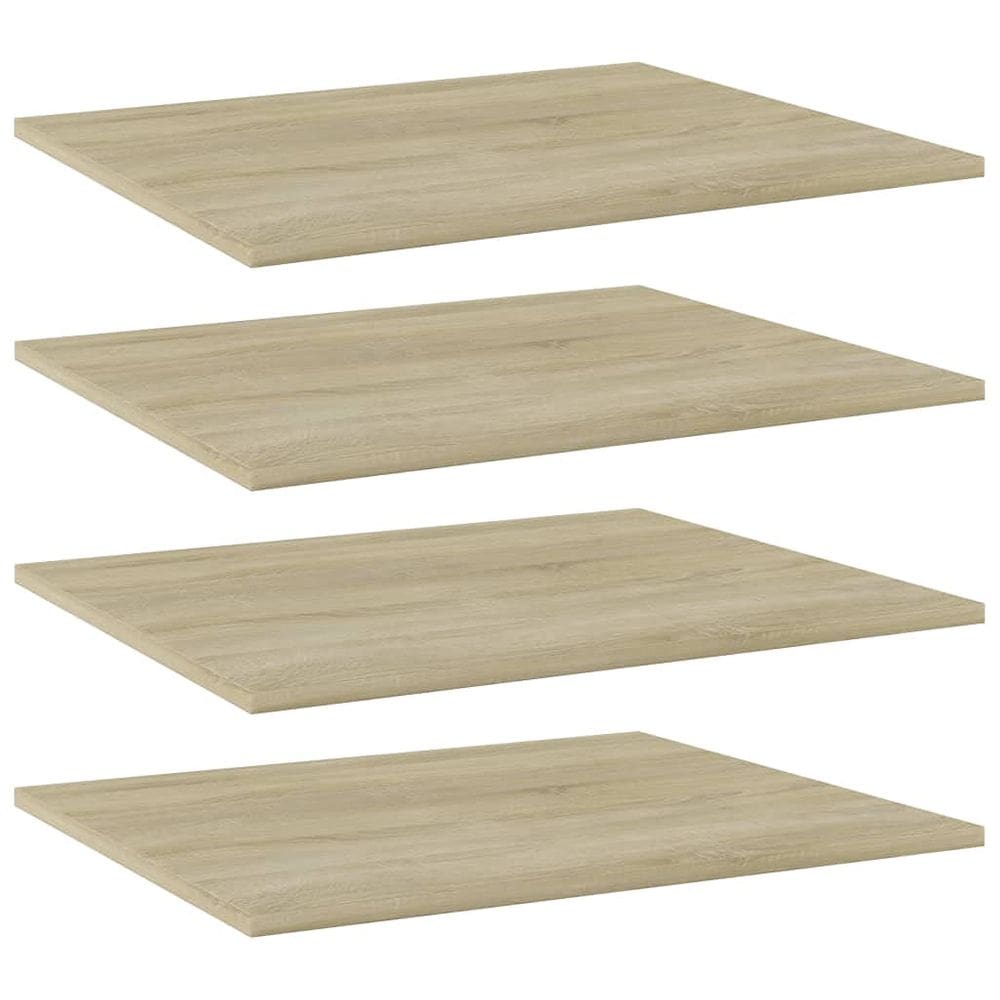 Conjunto de 4 pranchas de estante vidaXL Engineered Wood Sonoma Oak
