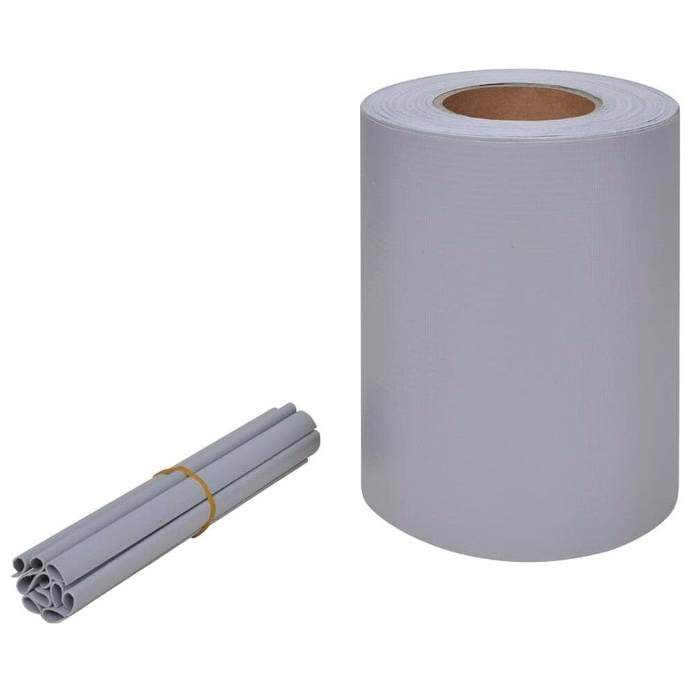 Tela de privacidade de jardim VidaXL em PVC cinza claro 70x180cm