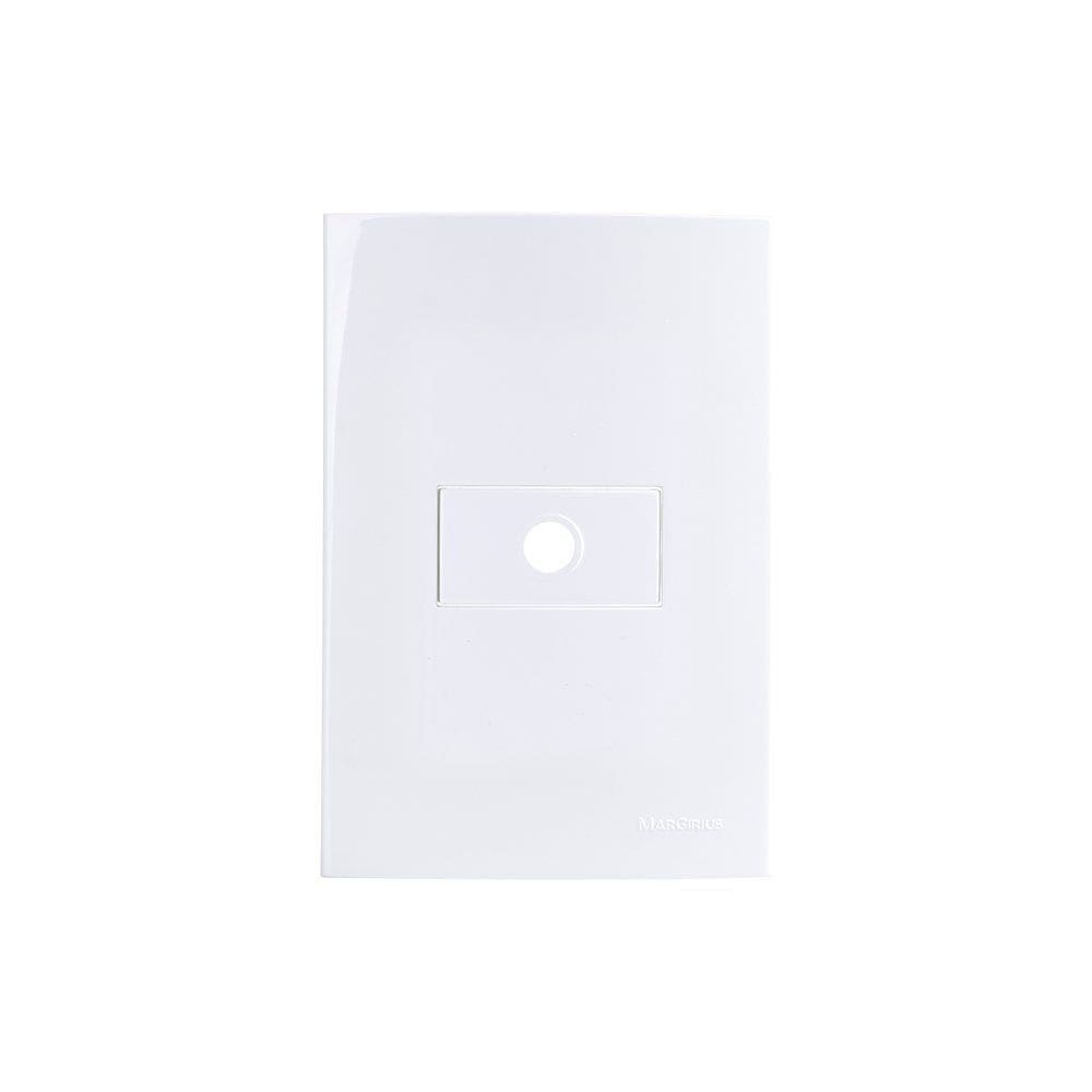 Saída de Fio MarGirius Sleek com Placa 4x2 Branca