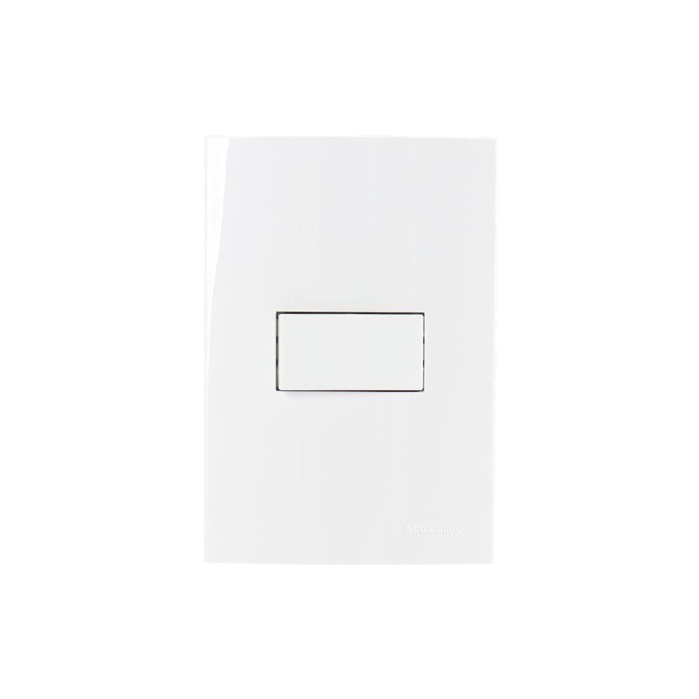 Interruptor Simples MarGirius Sleek 10A com Placa 4x2 Branco