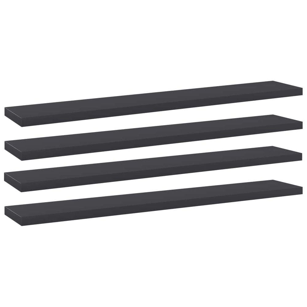 Placas de estante vidaXL Grey Engineered Wood 4 unidades