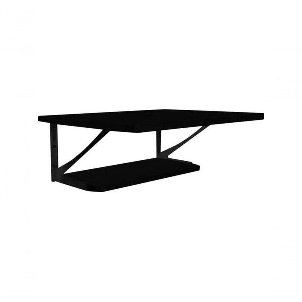 Kit Prateleiras Decore Multivisão Preto