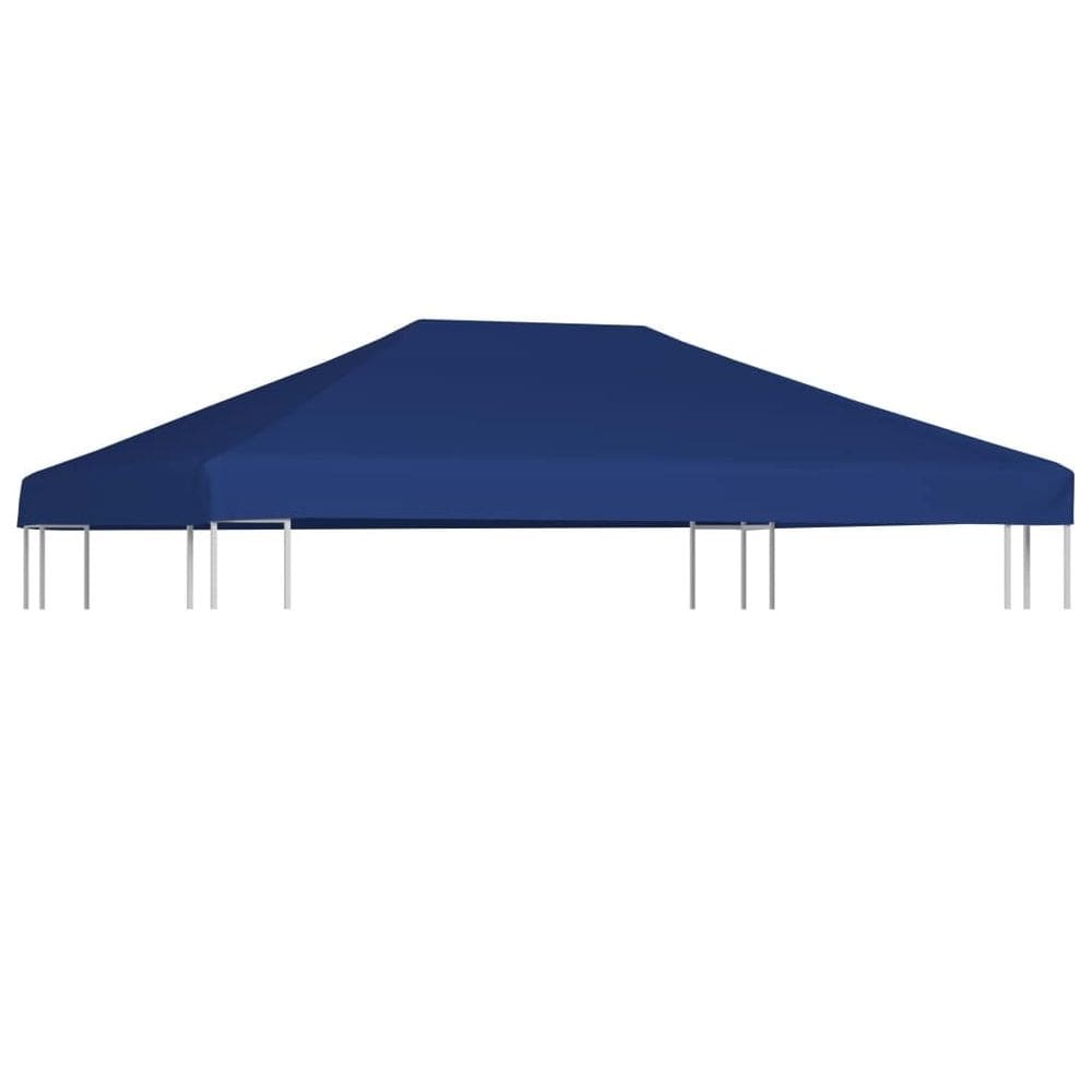 Capa superior para gazebo VidaXL poliéster resistente à água azul 4x3m