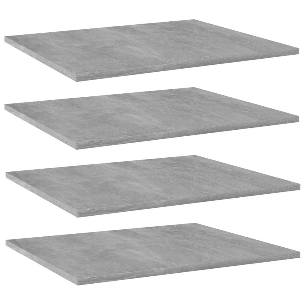 Conjunto de tábuas de estante vidaXL Versatile de 4 peças Concrete Grey