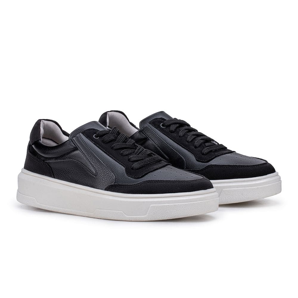 Tênis Casual Sapatenis Masculino Urbano Couro Leve