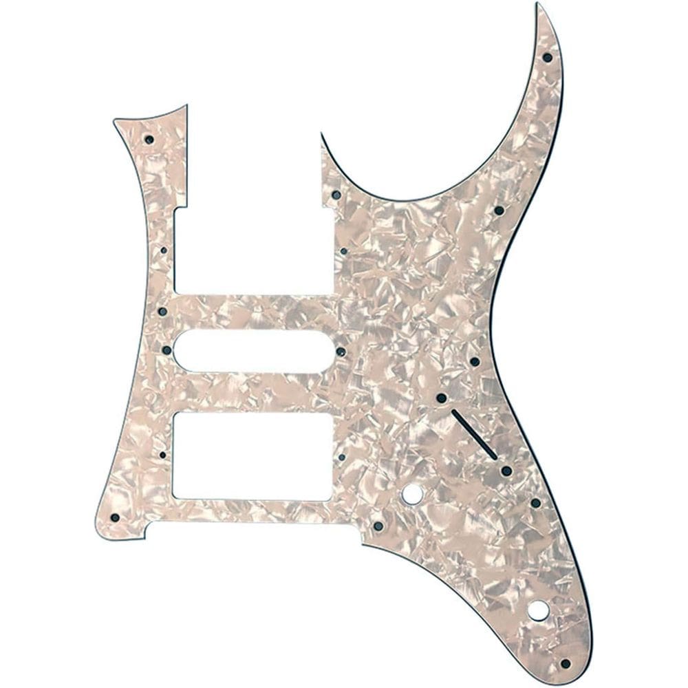 Escudo Ronsani P/ Guitarra Rg Hsh - Aged White Pearl 4Ply 929