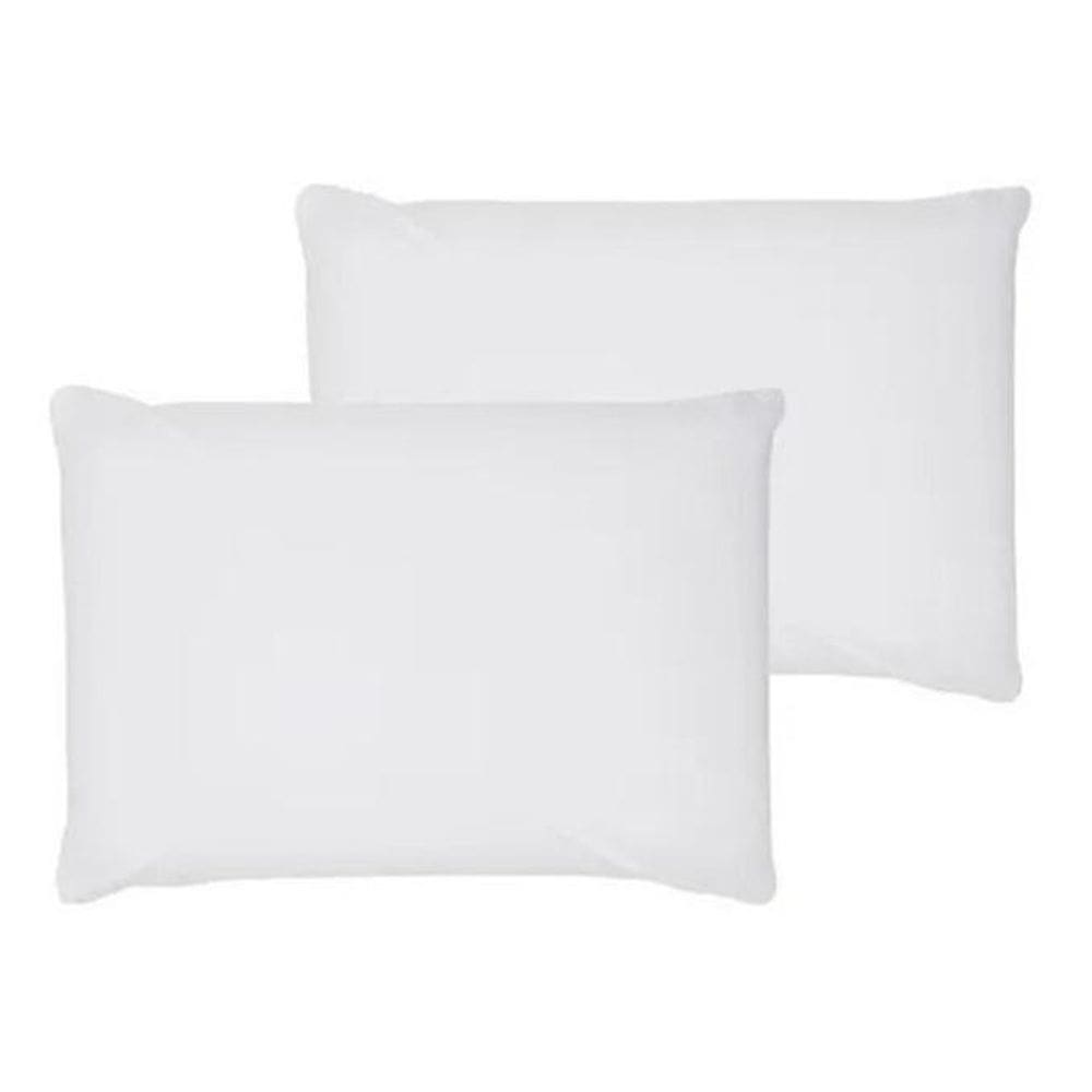 Kit 2 Fronhas Em Tecido Percal 200 Fios Branco