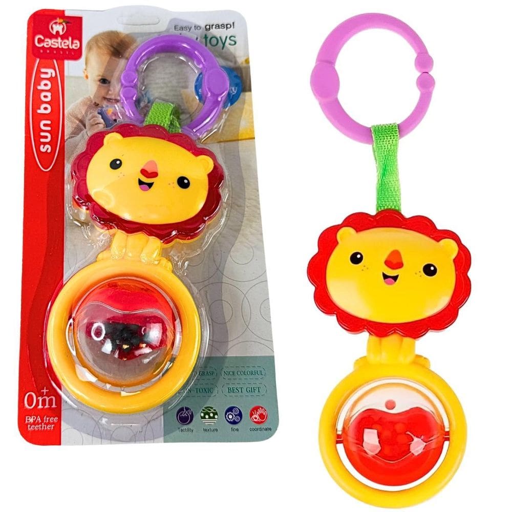 Chocalho Interativo Infantil Leãozinho Divertido - Castela