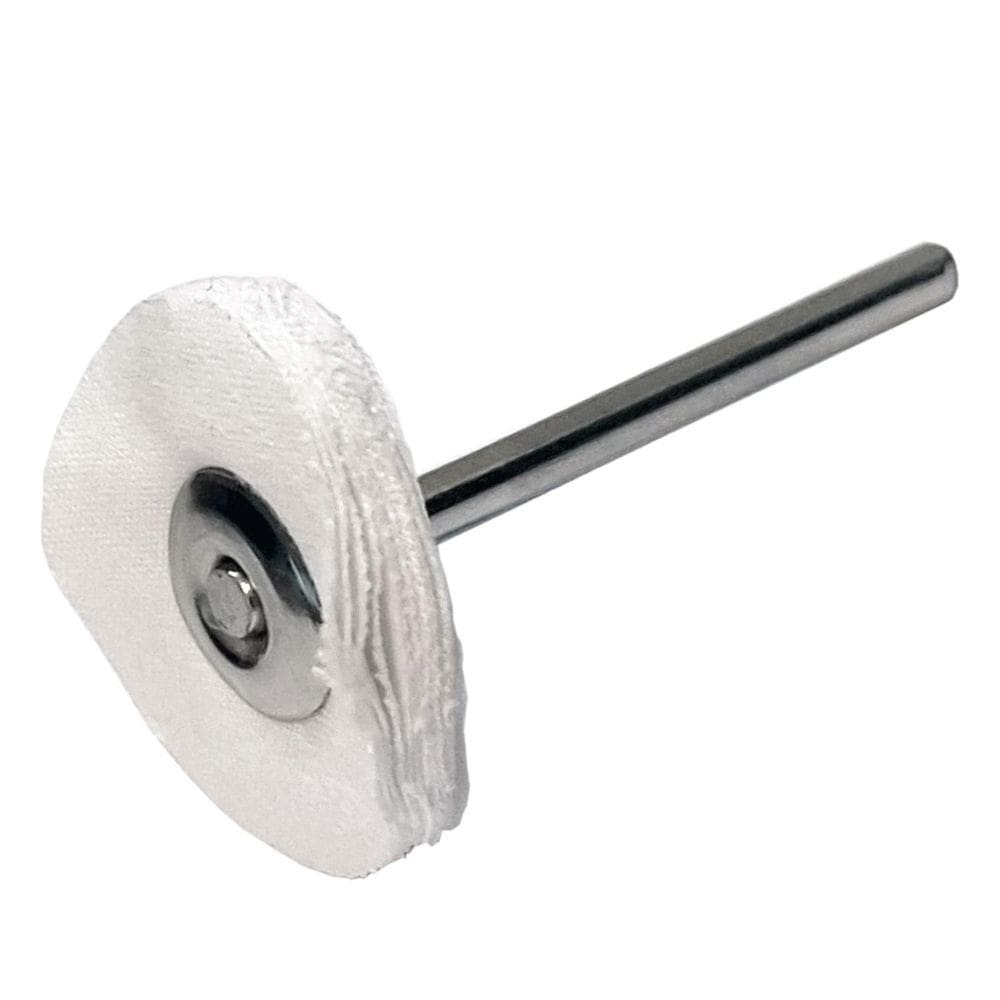 Roda De Algodão 25Mm Com Haste 3Mm Polir Com Micro Retíficas