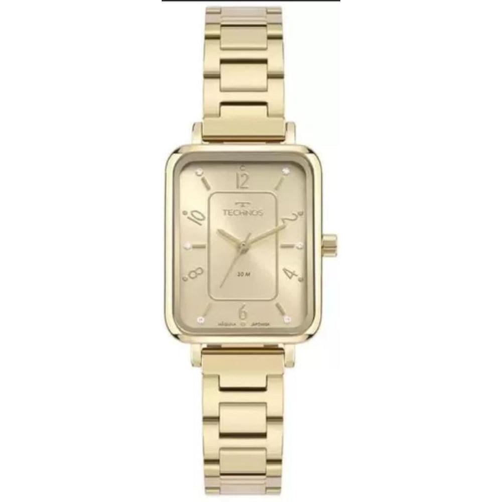 Relógio Dourado Feminino Technos Mini Gl32Am/1X