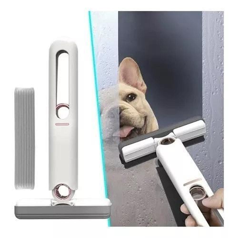 Mini Mop Portátil Absorve Espreme Sujeira Mesa Limpeza