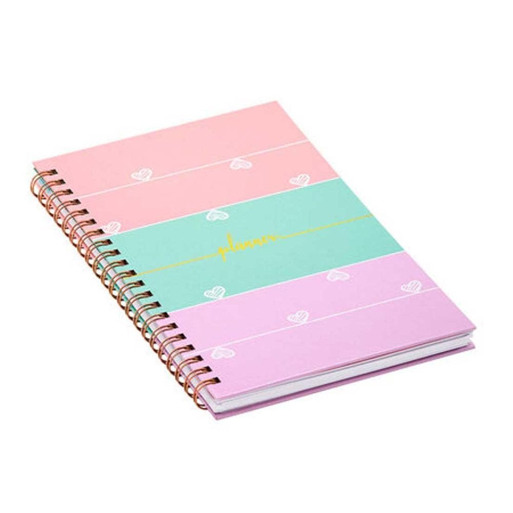 Planner Agenda Permanente 13X18 Cm Capa Dura Pastel Brw