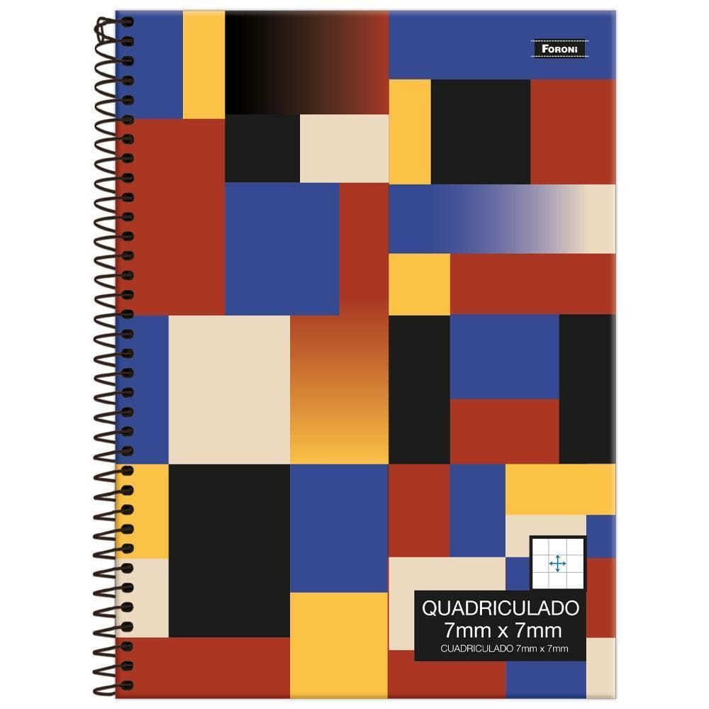 Caderno Univ 1 Matéria 80Fls Quadriculado 7X7Mm Lrj Foroni