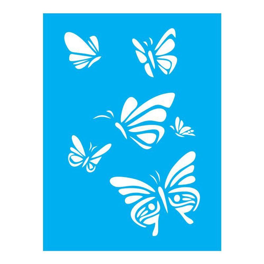 Stencil Tamako Borboletas - 15X20Cm - Ref A2768