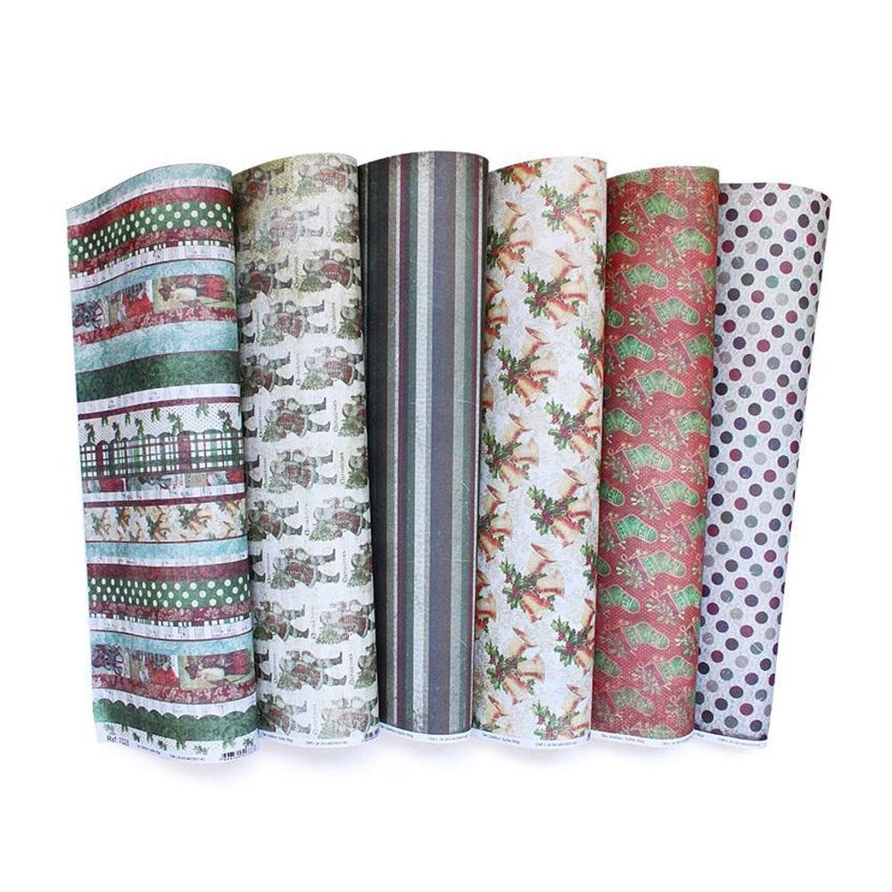 Papel Com Estampa Tex Papel Coleção Natal Ref C50