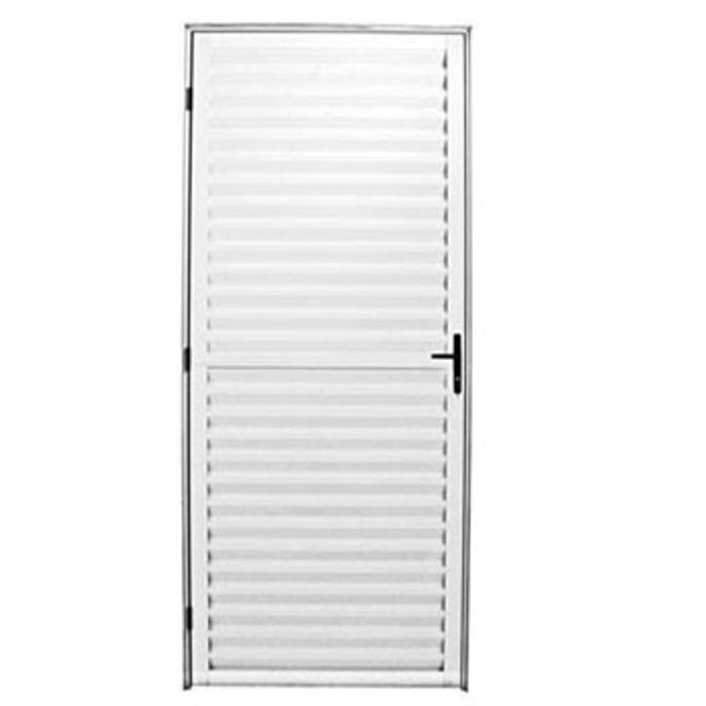 Porta Palheta Aluminio Branco 2,10x0,80 Lado Esquerdo
