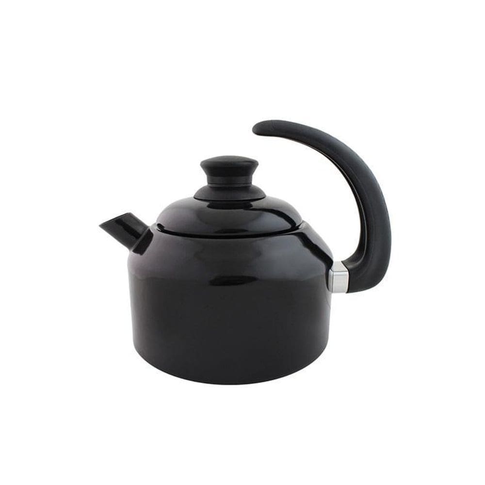 Chaleira Classica Aço E Esmaltada Preta - Agata 1.5 Litros