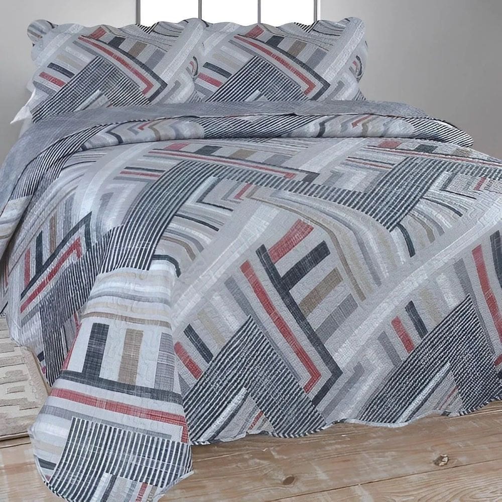 Colcha Cobre Leito Ultrassonic Dupla Face Estampada Casal 220x240cm - Olinda