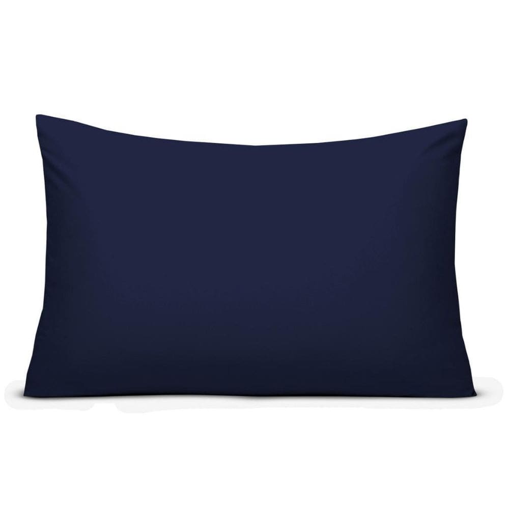 Fronha Travesseiro Lisa Fio Egípcio Algodão - Azul Marinho