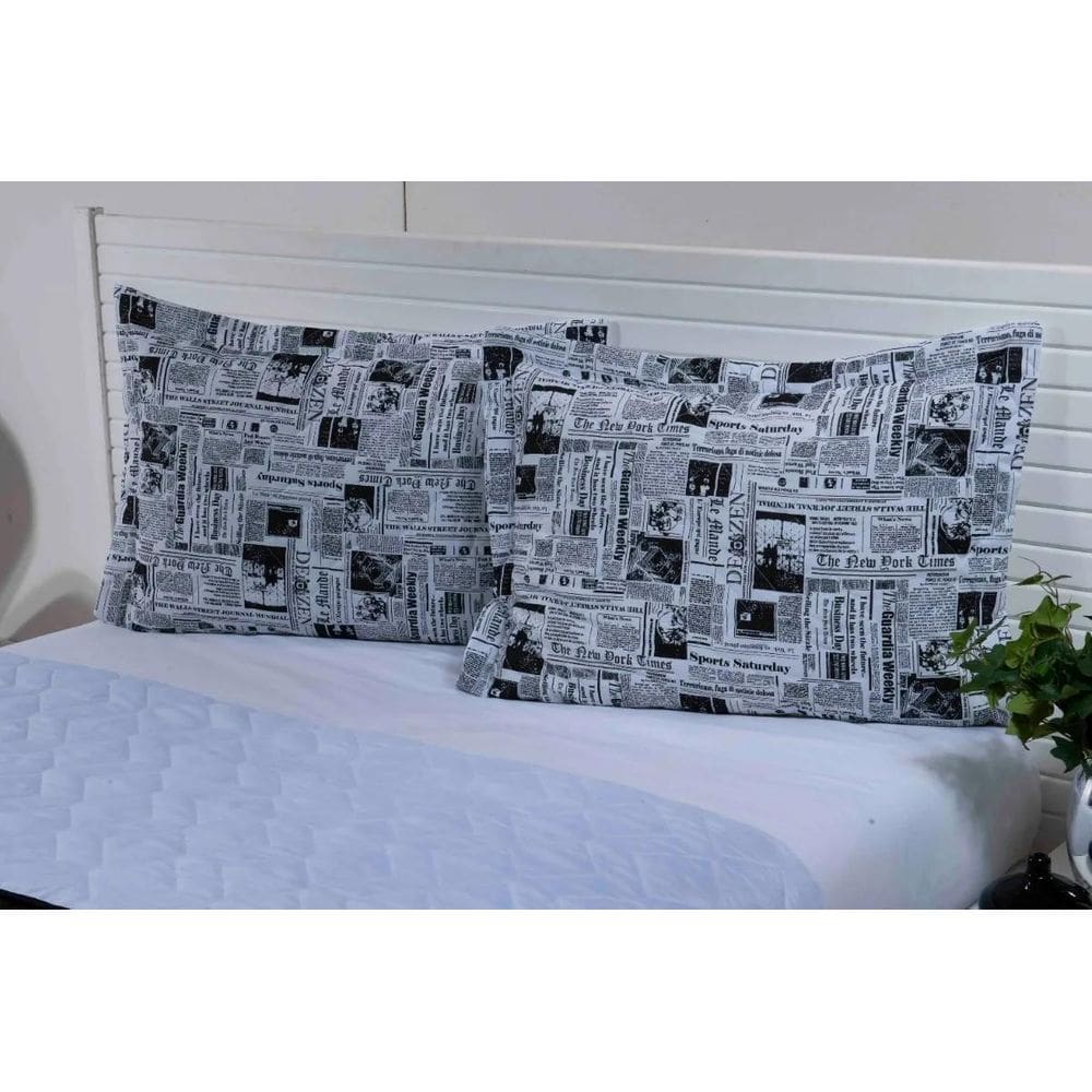Kit 2 Porta Travesseiro Avulso Matelado Jornal 70 X 50
