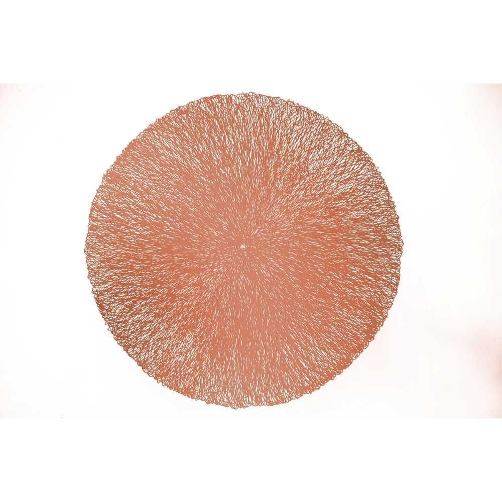 Lugar Americano De Plástico Columbus Rosê 38 Cm