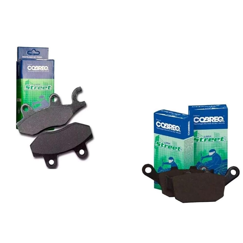 Kit Pastilhas Freio Cobreq Falcon Ate 2008 Xre 300 Sem Abs