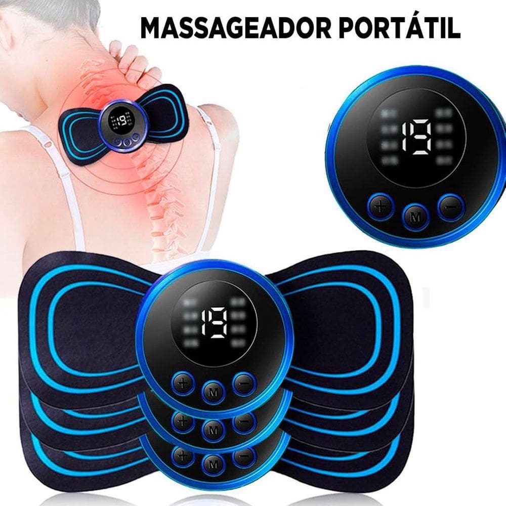 Massageador Elétrico Corporal Muscular  Usb