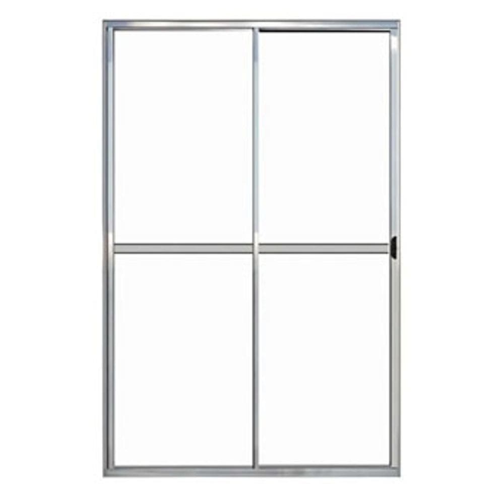 Porta Sacada 2 Folhas Aluminio Brilhante C/Trinco 2.10x1.20