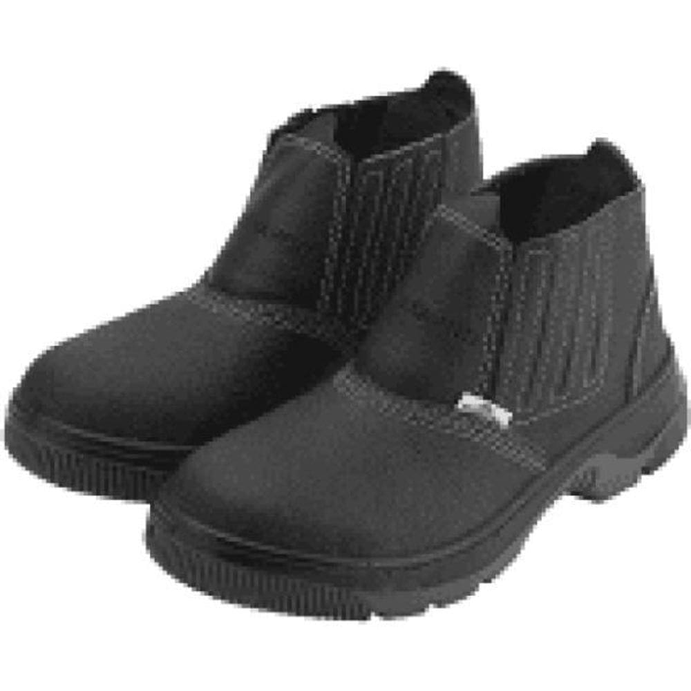 Botina Couro N39 Bi Elastico C/Biq Plast Ca-26835 - Worker