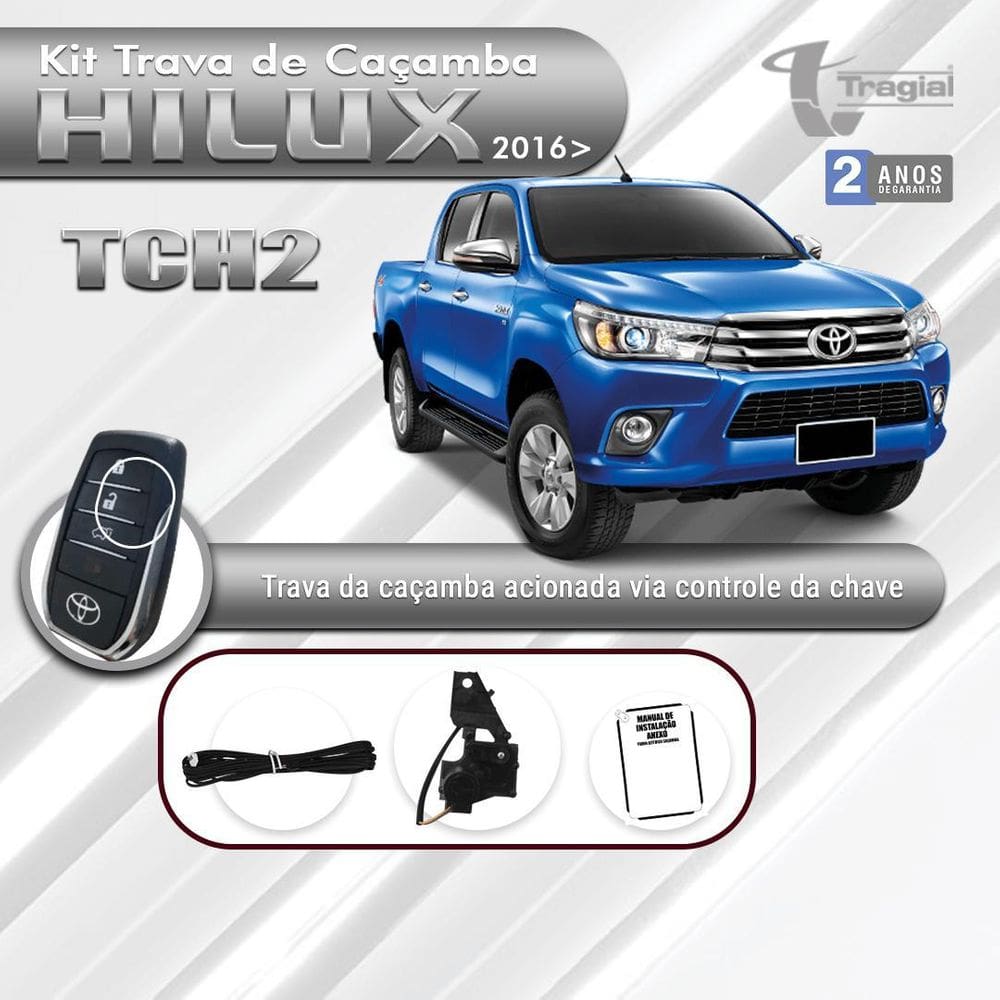 Kit Trava Caçamba Tragial Hilux 2016/ Acionada Através Contr