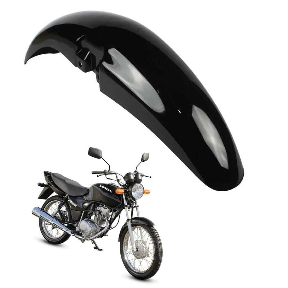 Paralama Dianteiro Preto Cg Titan Fan 125 De 2000 Ate 2013