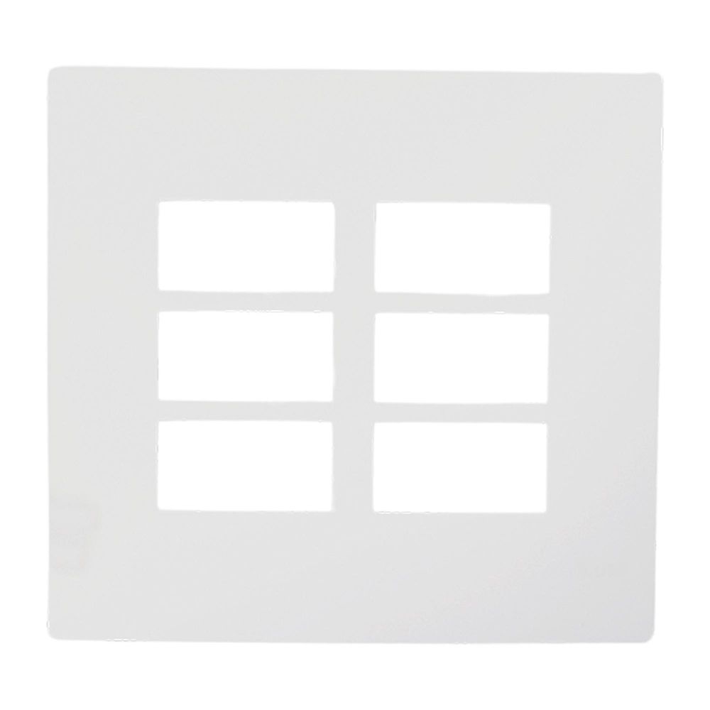 Placa 4X4 6 Módulos Com Suporte Branco I9 97090 Ilumi