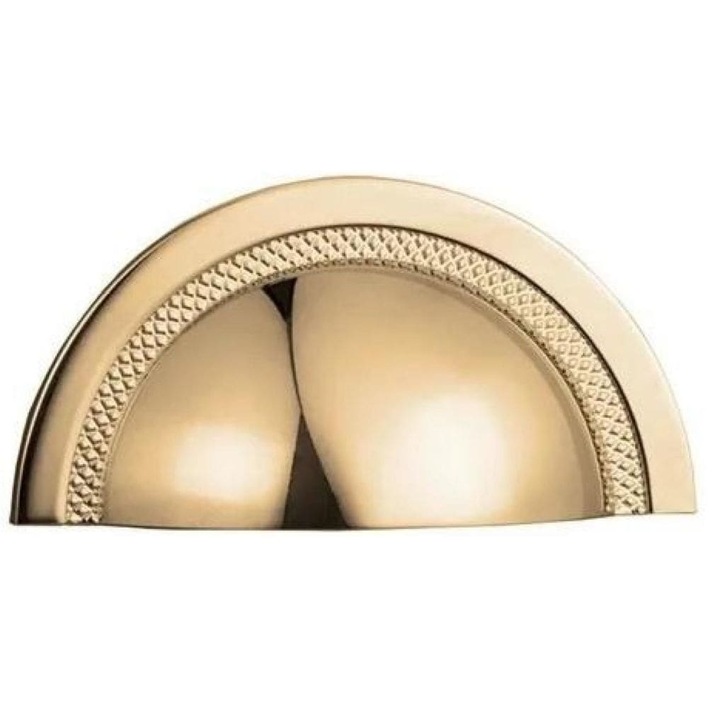 Kit 3 Puxador Shell 48 Mm Zen Gold Dourado Brilhante