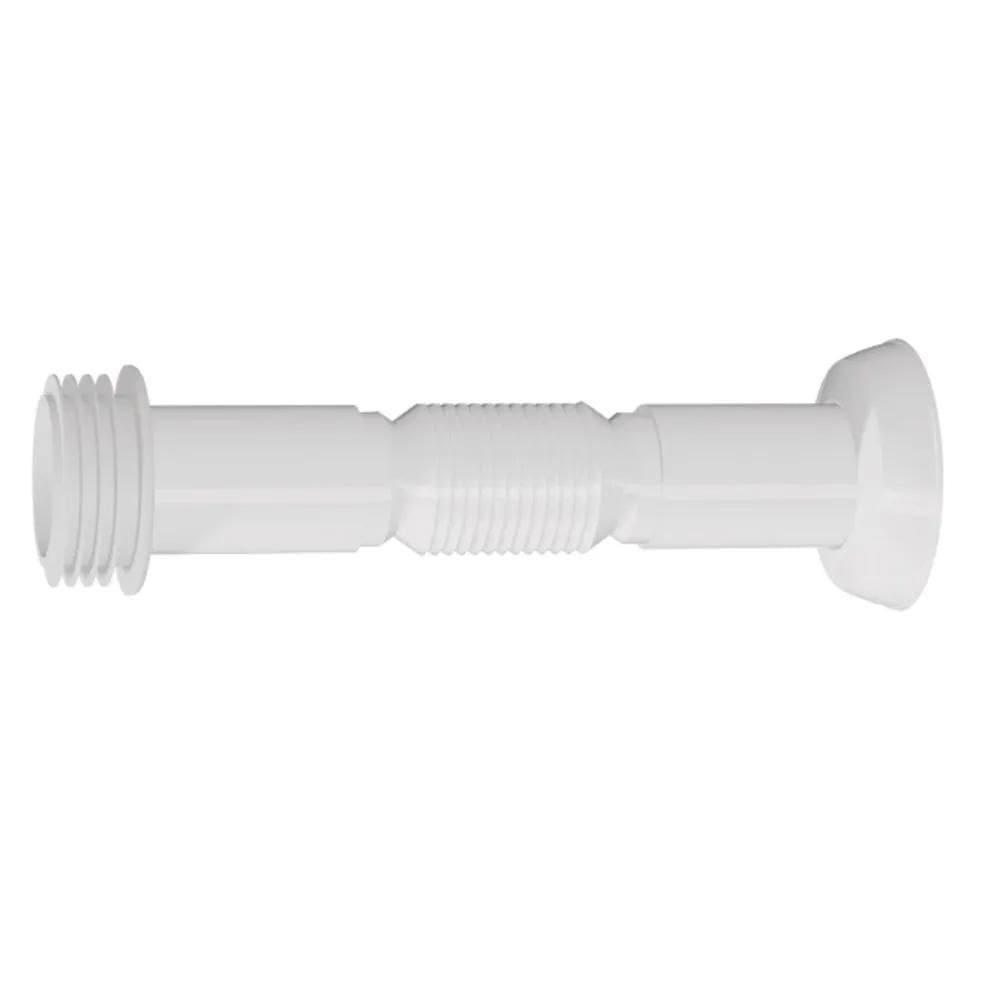 Tubo De Ligação Flexível Com Canopla Vaso Sanitário Branco