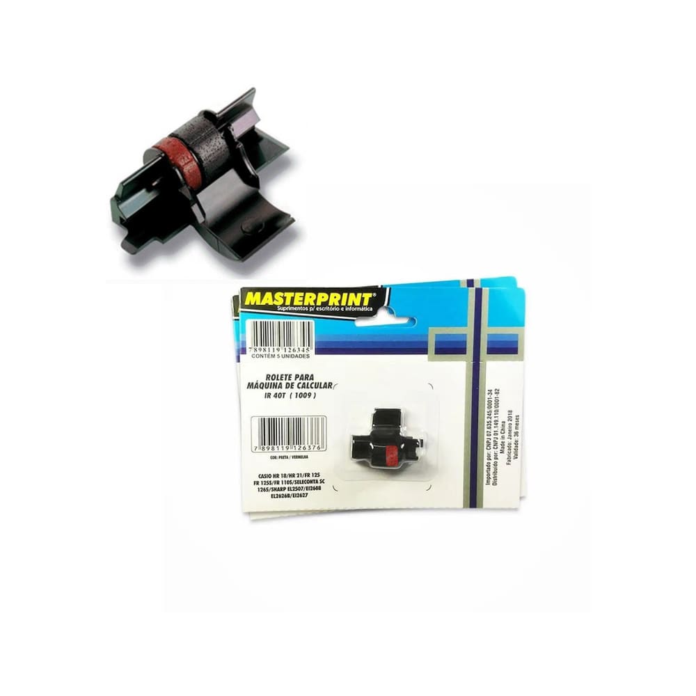 Rolete para Maquina de Calcular Masterprint IR 40T Bicolor 1009 - Unidade