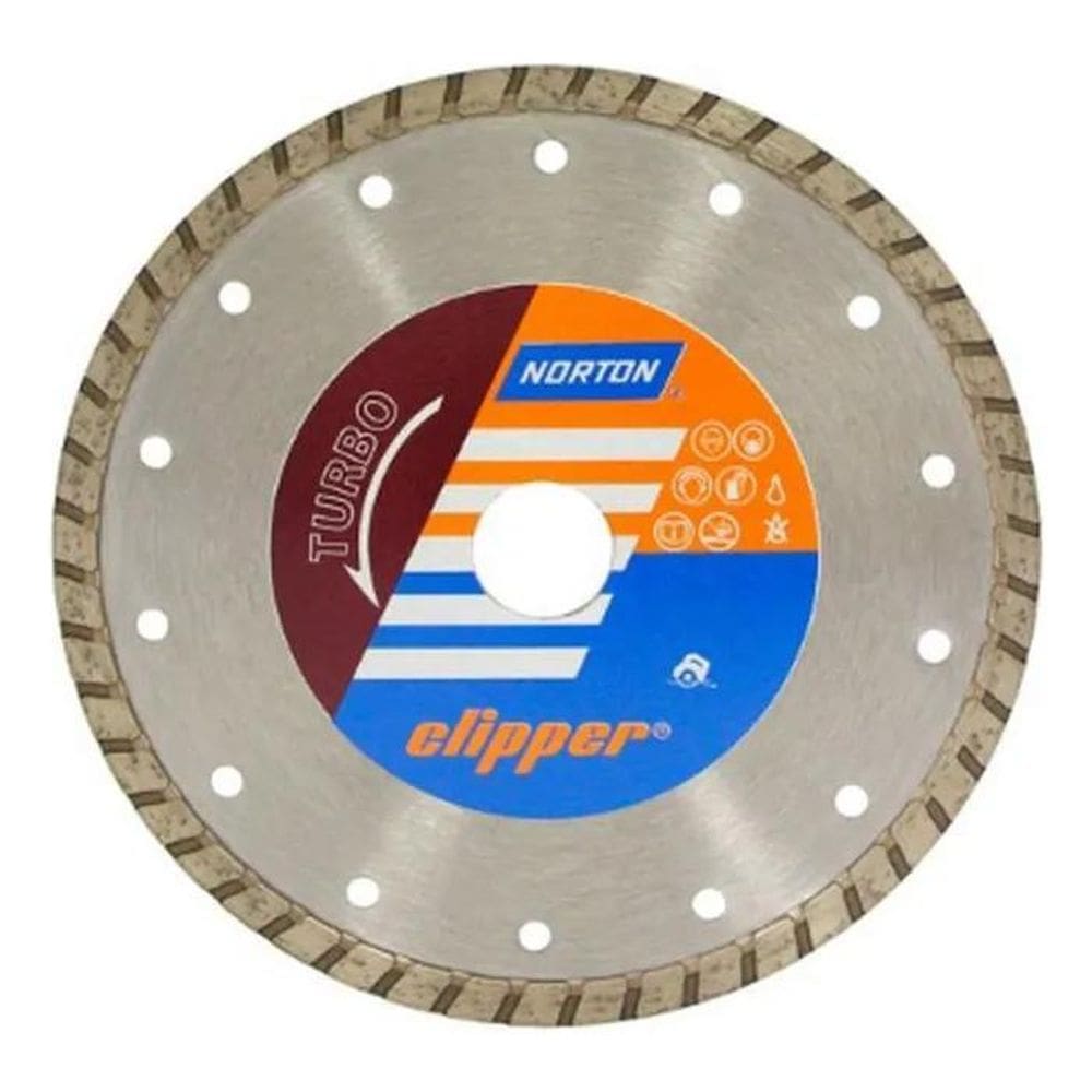 Disco Diamantado Clipper Concreto Turbo 180Mm 7P Norton